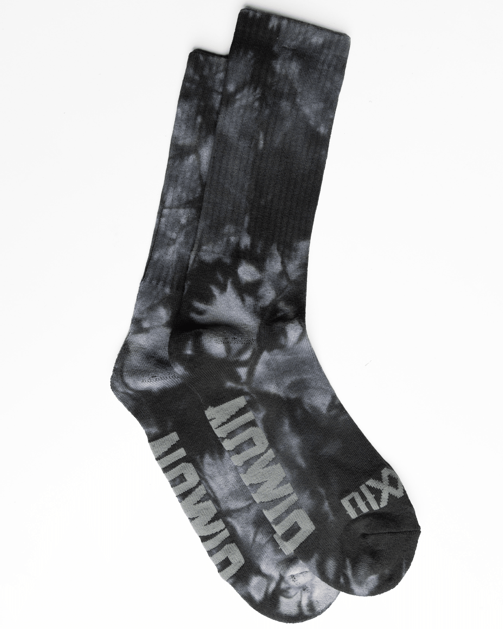 Black Tie Dye Crew Socks - Dixxon Flannel Co.