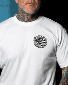 Black Unchained T-Shirt - White - Dixxon Flannel Co.
