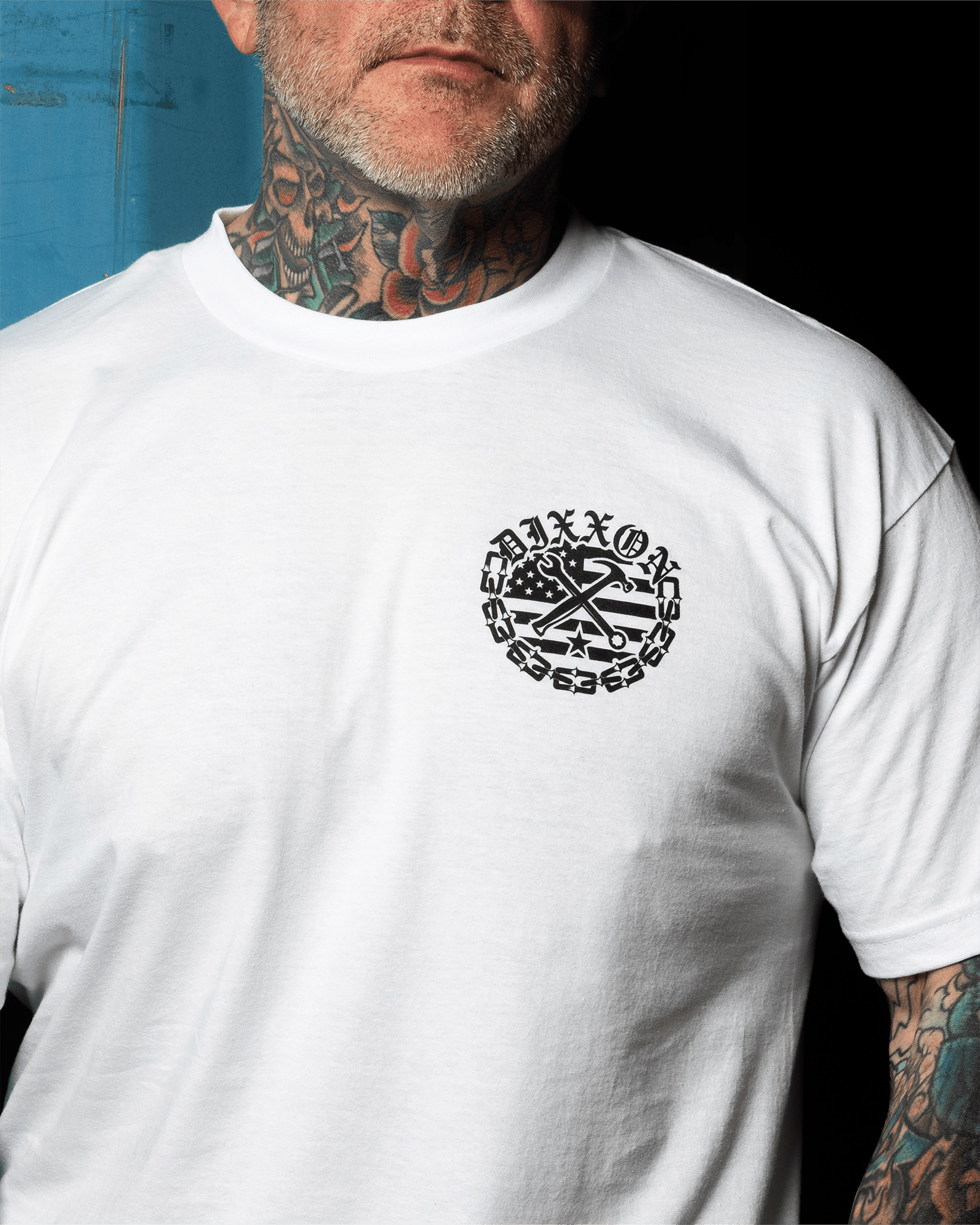 Black Unchained T-Shirt - White - Dixxon Flannel Co.