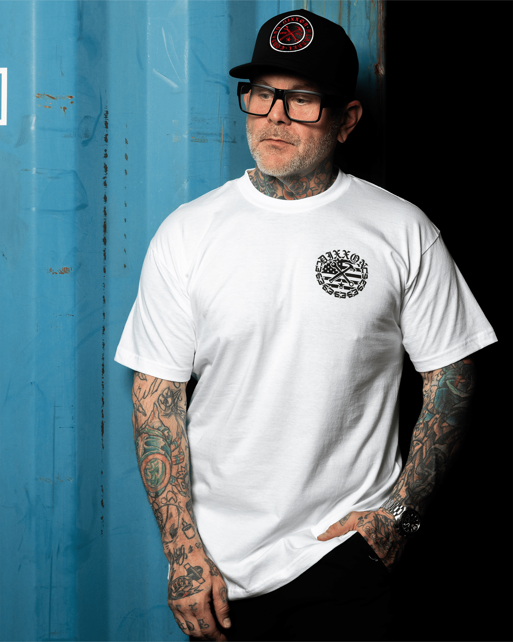 Black Unchained T-Shirt - White - Dixxon Flannel Co.