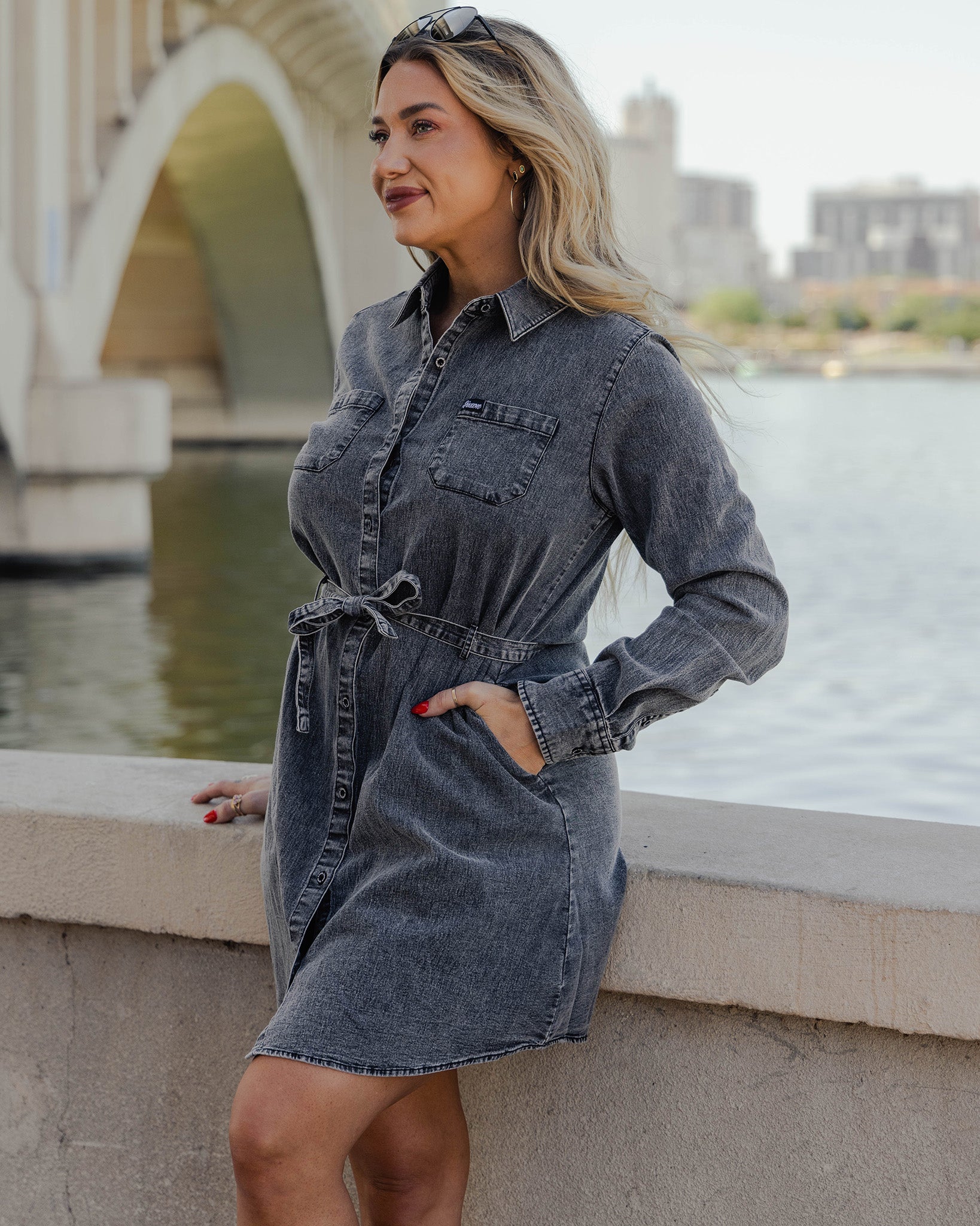 Black Washed Denim Dress | Dixxon Flannel Co. Black Washed Denim Dress | Dixxon Flannel Co.