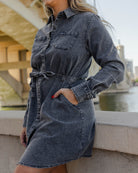 Black Washed Denim Dress - Dixxon Flannel Co.