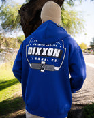 Black & White Grille Zip Up Hoodie - Blue - Dixxon Flannel Co.