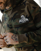 Black & White Valhalla Pullover Hoodie - Green Camo - Dixxon Flannel Co.