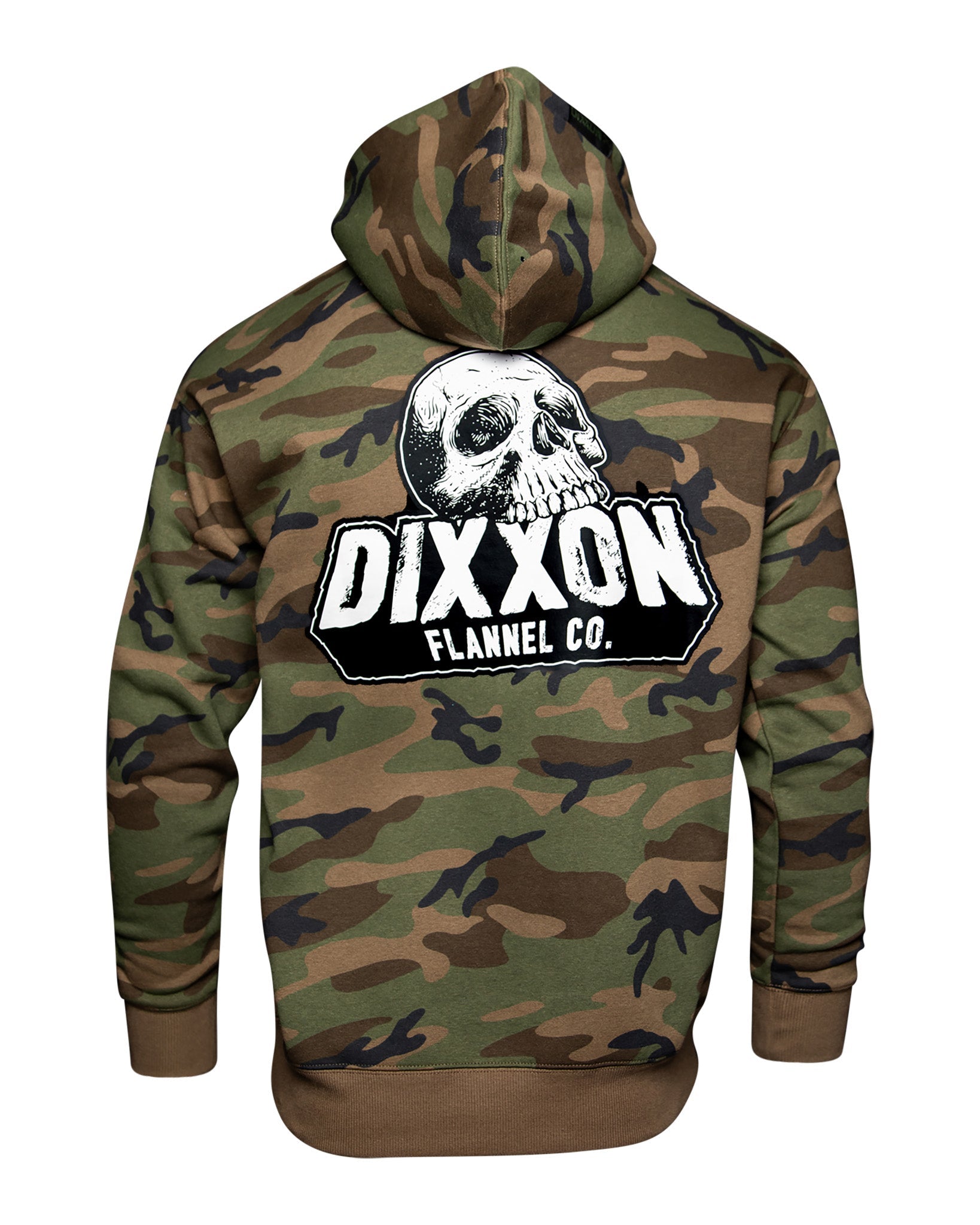Black & White Valhalla Pullover Hoodie - Green Camo - Dixxon Flannel Co.