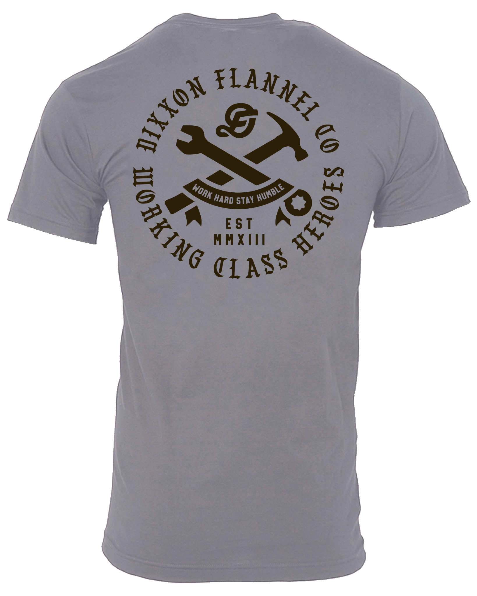 Black Working Class Badge T-Shirt - Charcoal - Dixxon Flannel Co.
