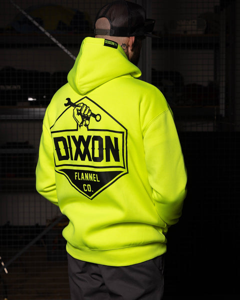 Dixxon Black Working Class Hoodie - Safety Yellow | Shop Now