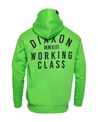 Black Working Class Zip Up Hoodie - Safety Green - Dixxon Flannel Co.