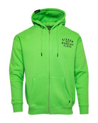 Black Working Class Zip Up Hoodie - Safety Green - Dixxon Flannel Co.