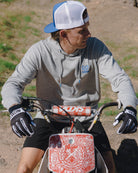 Blue Crest Lightweight Pullover Hoodie - Heather Gray - Dixxon Flannel Co.