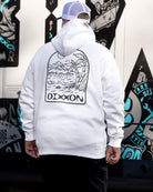 Blue Seaside Pullover Hoodie - White - Dixxon Flannel Co.