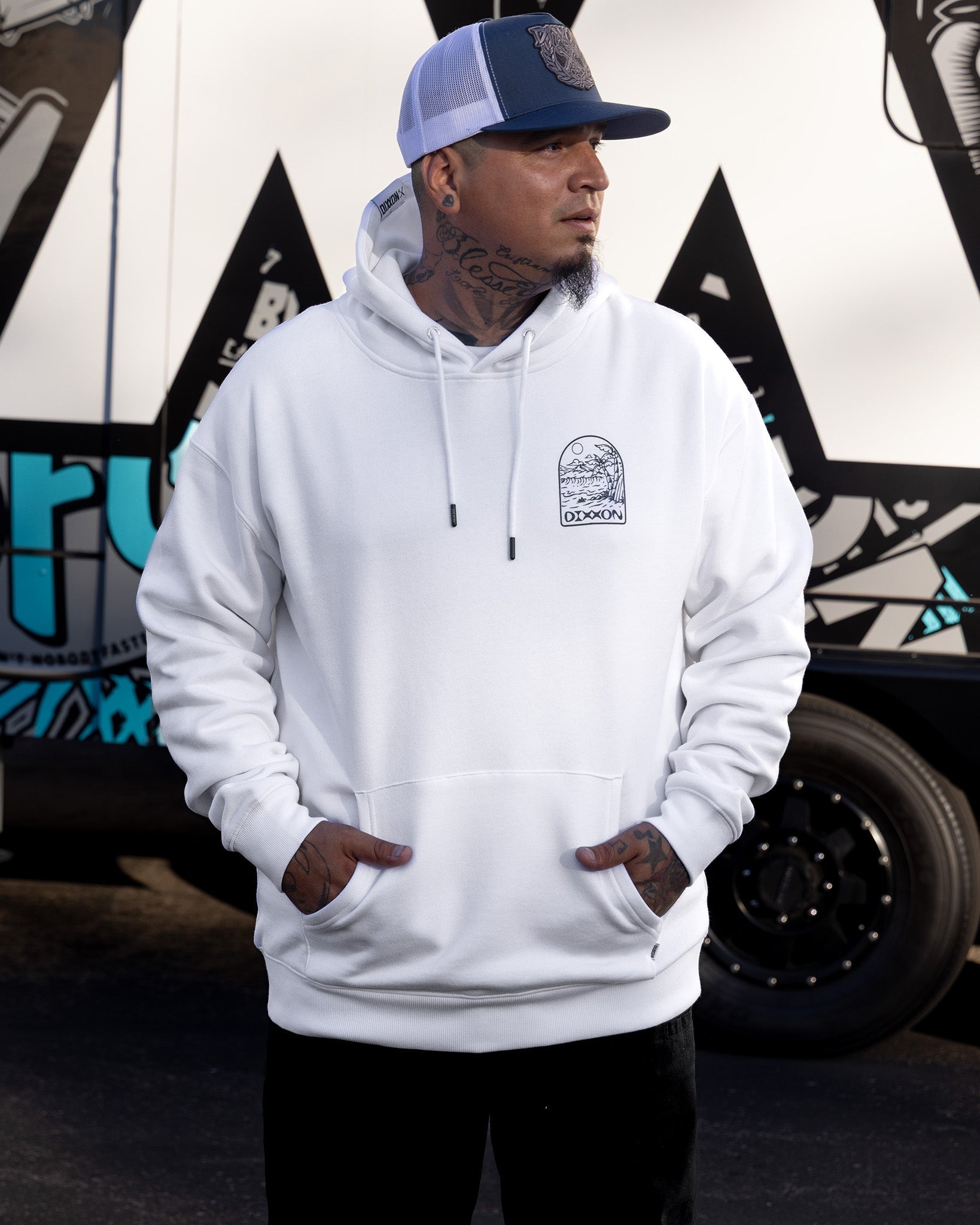 Blue Seaside Hoodie - White: Dixxon's Stylish Pullover for 2026