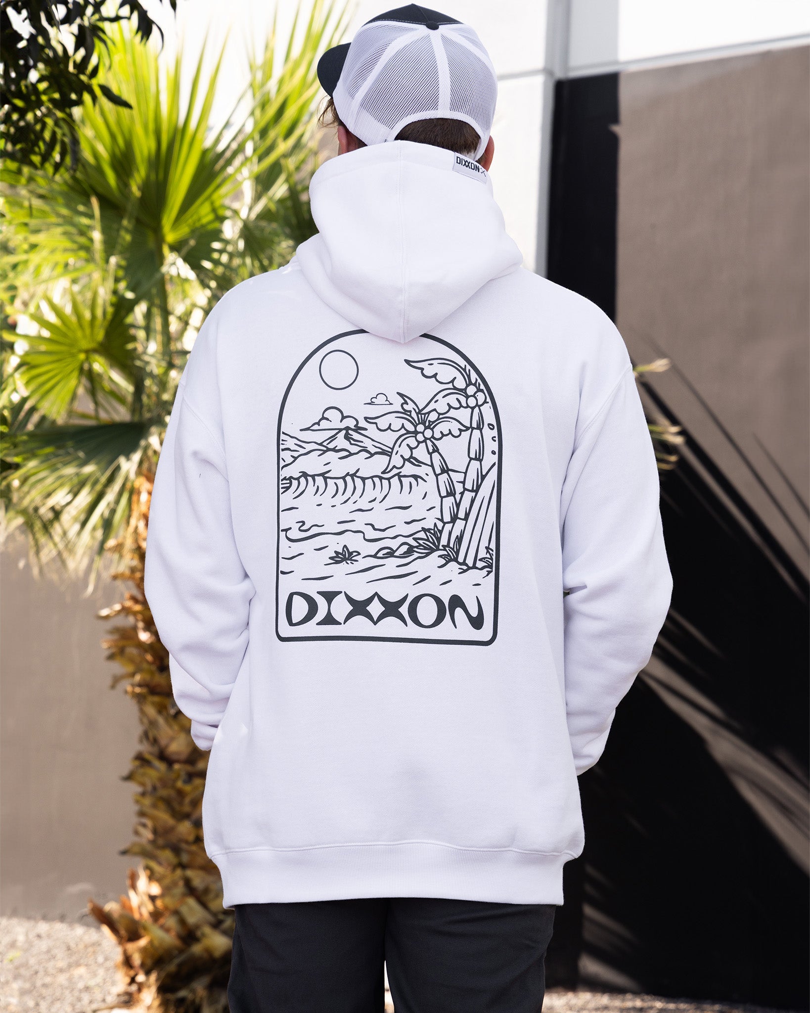 Blue Seaside Hoodie - White: Dixxon's Stylish Pullover for 2026