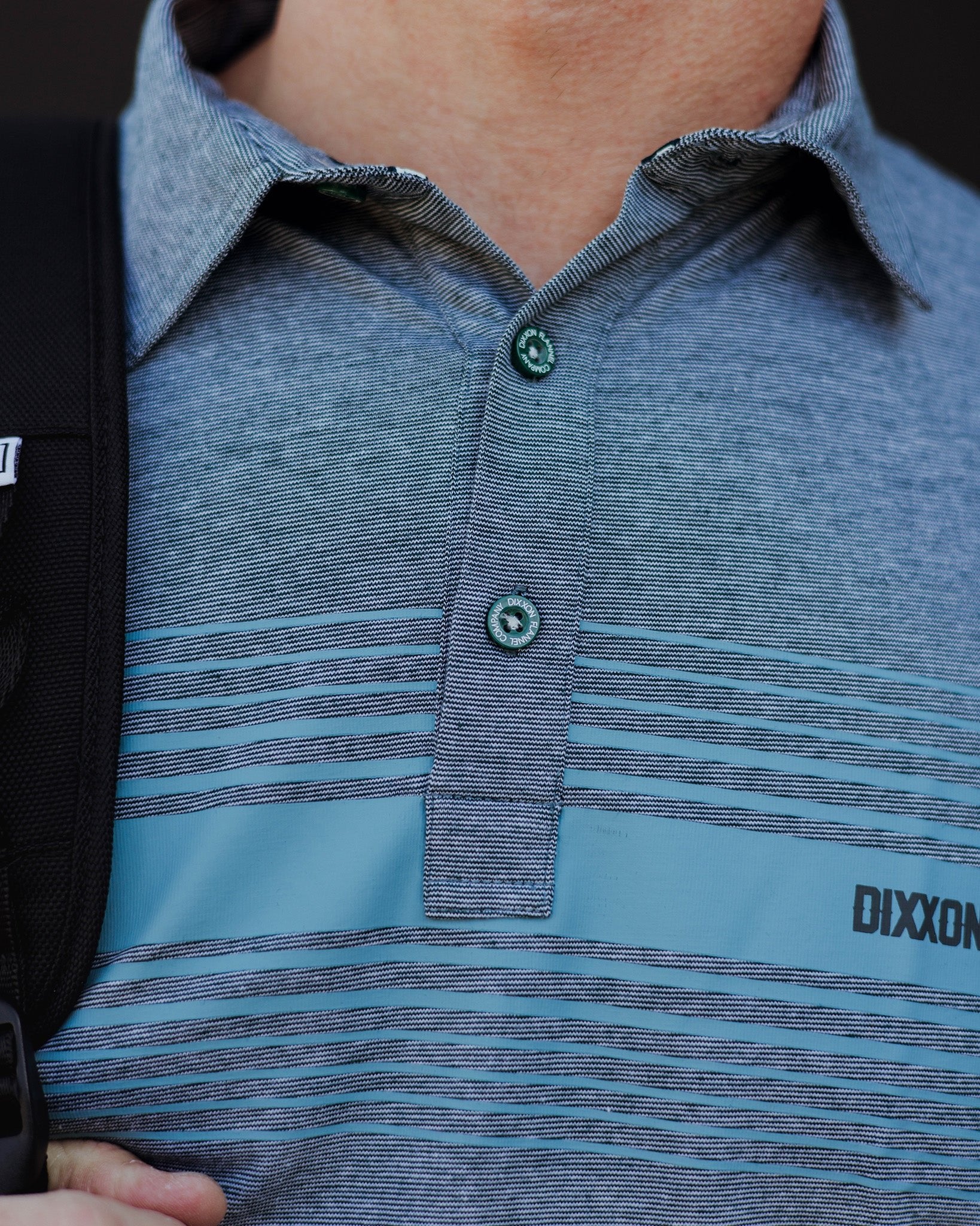 Dixxon Heathered Teal Polo: Shop the Blue Stripe Style