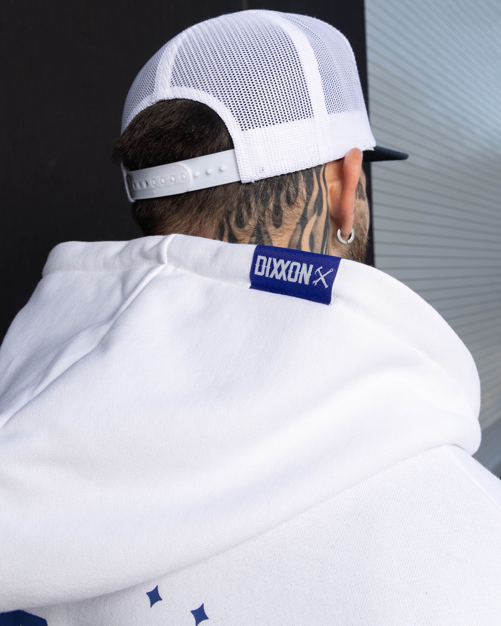 Blue Tech Zip Up - White - Dixxon Flannel Co.