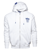 Blue Tech Zip Up - White - Dixxon Flannel Co.