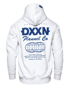 Blue Tech Zip Up - White - Dixxon Flannel Co.