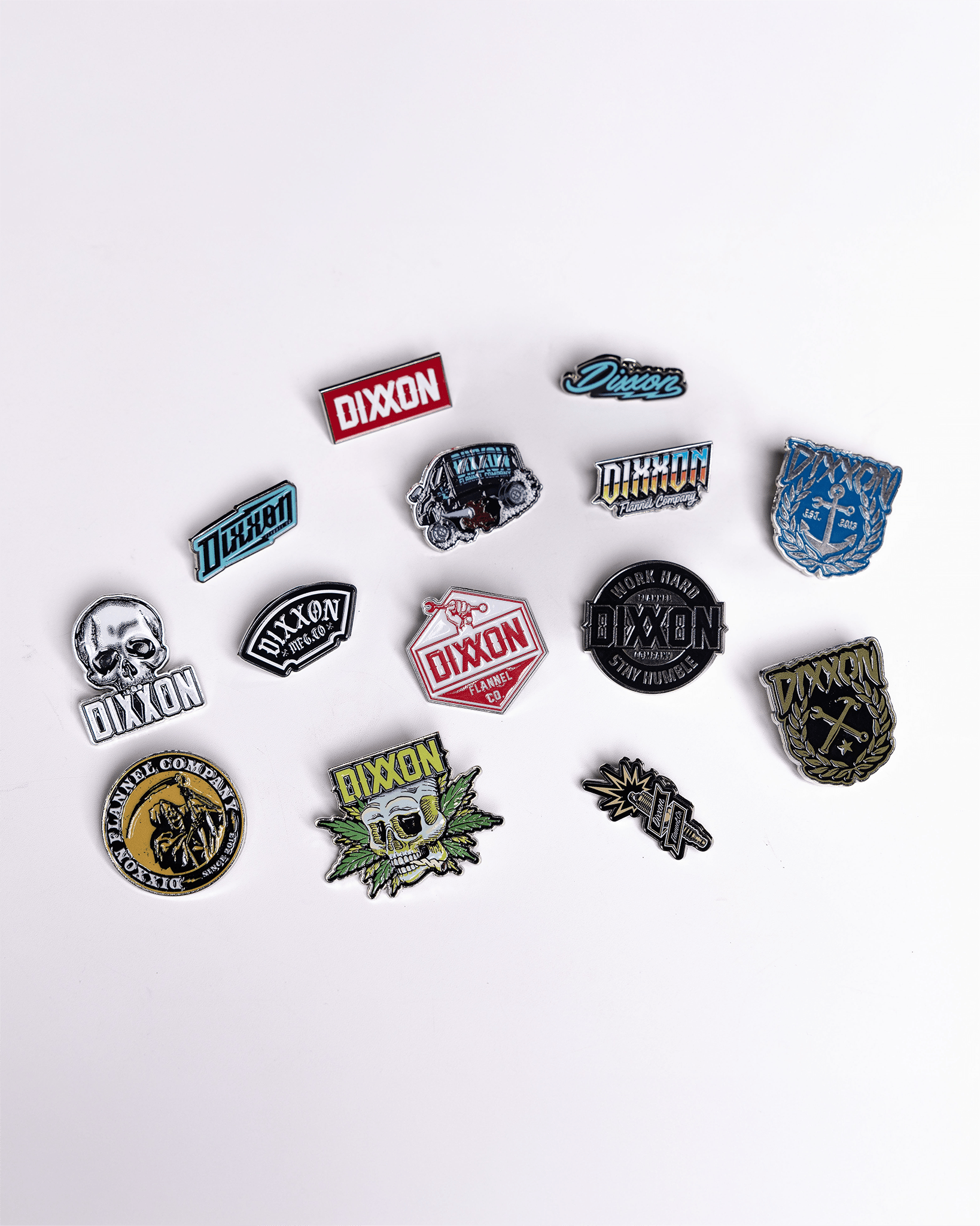 Bolt Enamel Pin - Aqua & Black - Dixxon Flannel Co.