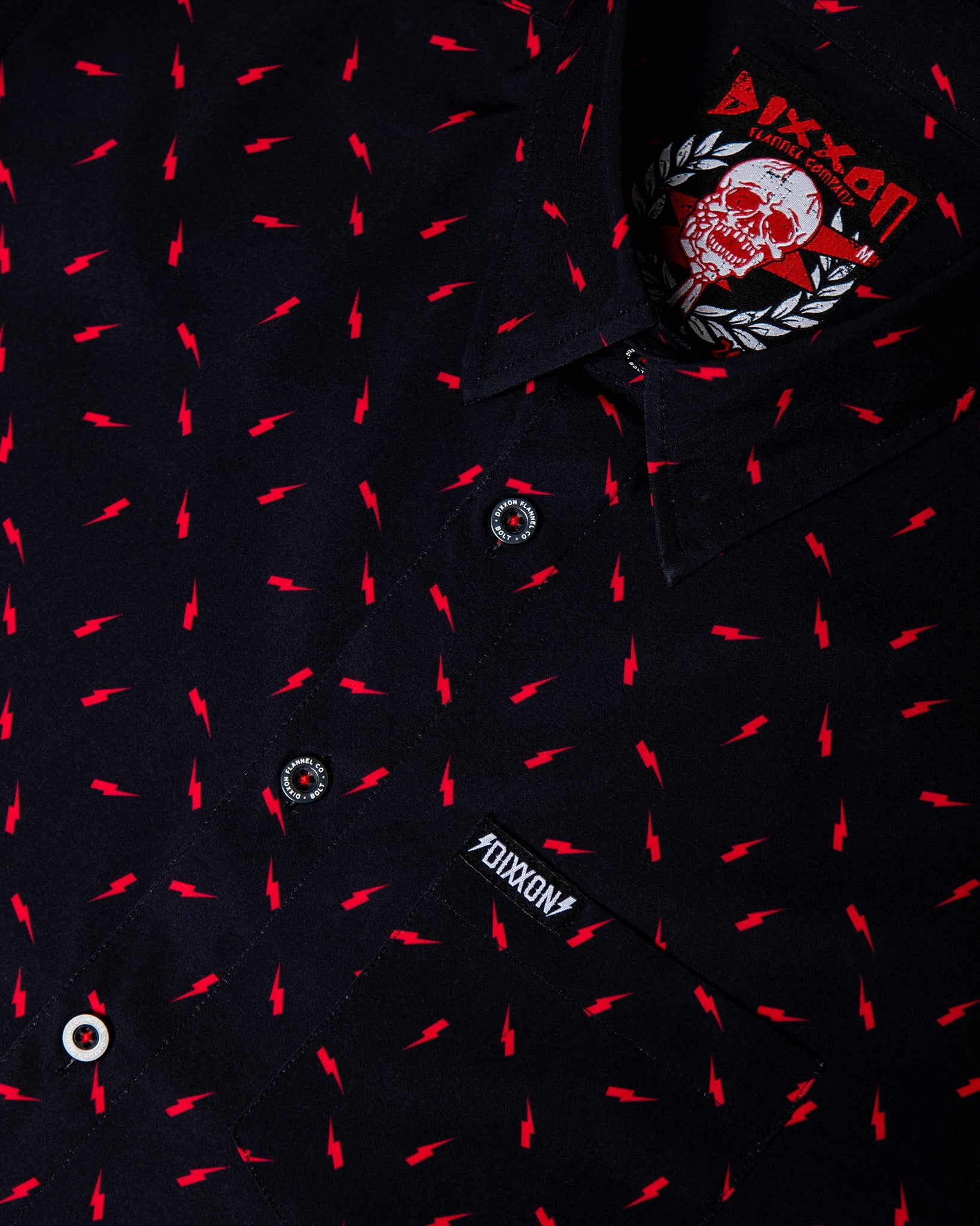 Bolt Party Shirt - Black & Red - Dixxon Flannel Co.