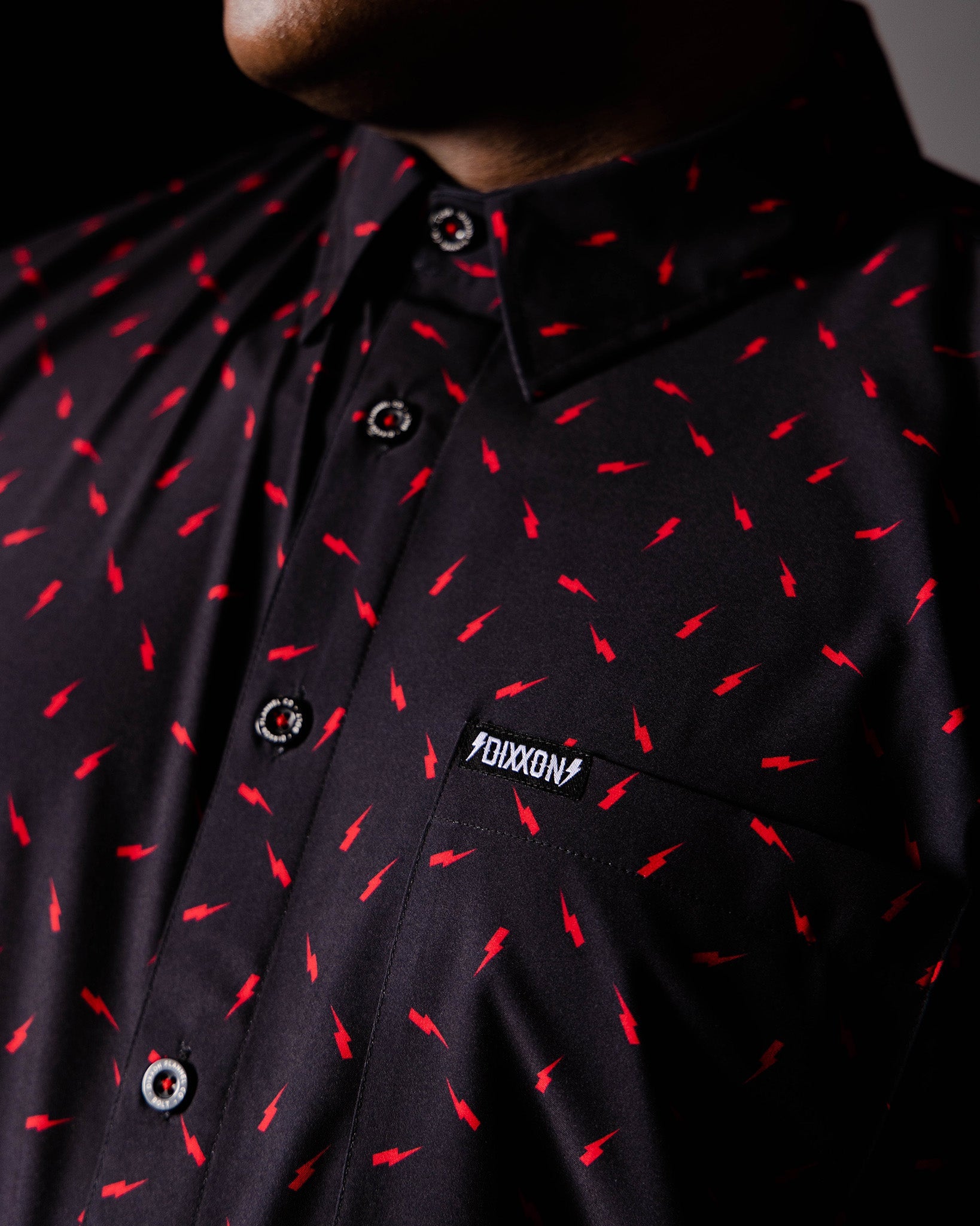 Bolt Party Shirt - Black & Red - Dixxon Flannel Co.