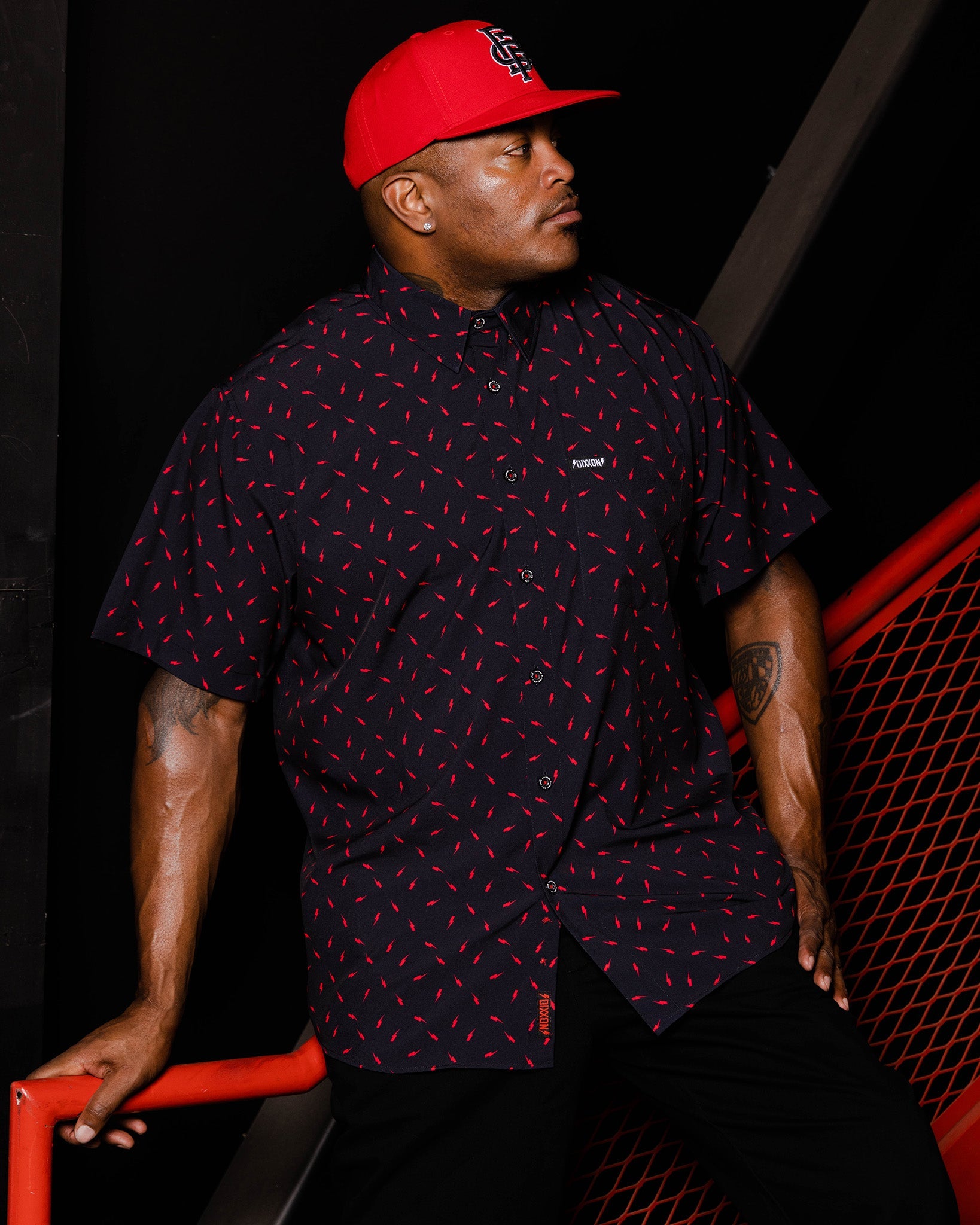 Bolt Party Shirt - Black & Red - Dixxon Flannel Co.