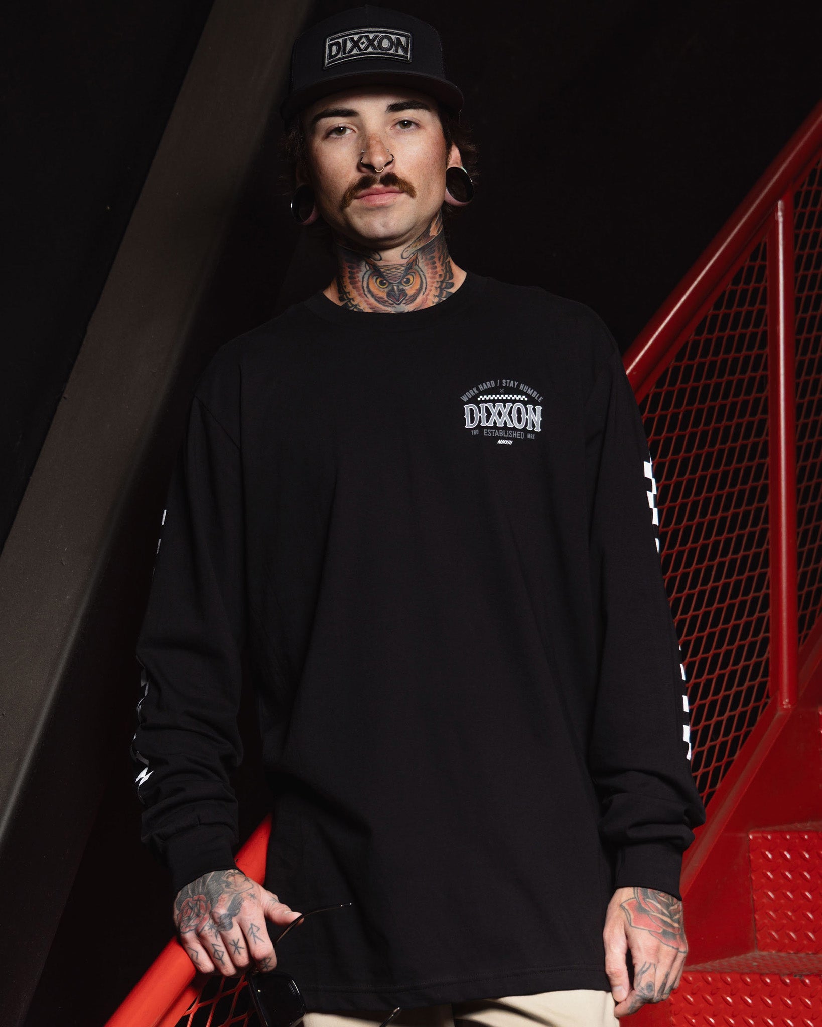 Bones Long Sleeve T-Shirt - Black - Dixxon Flannel Co.