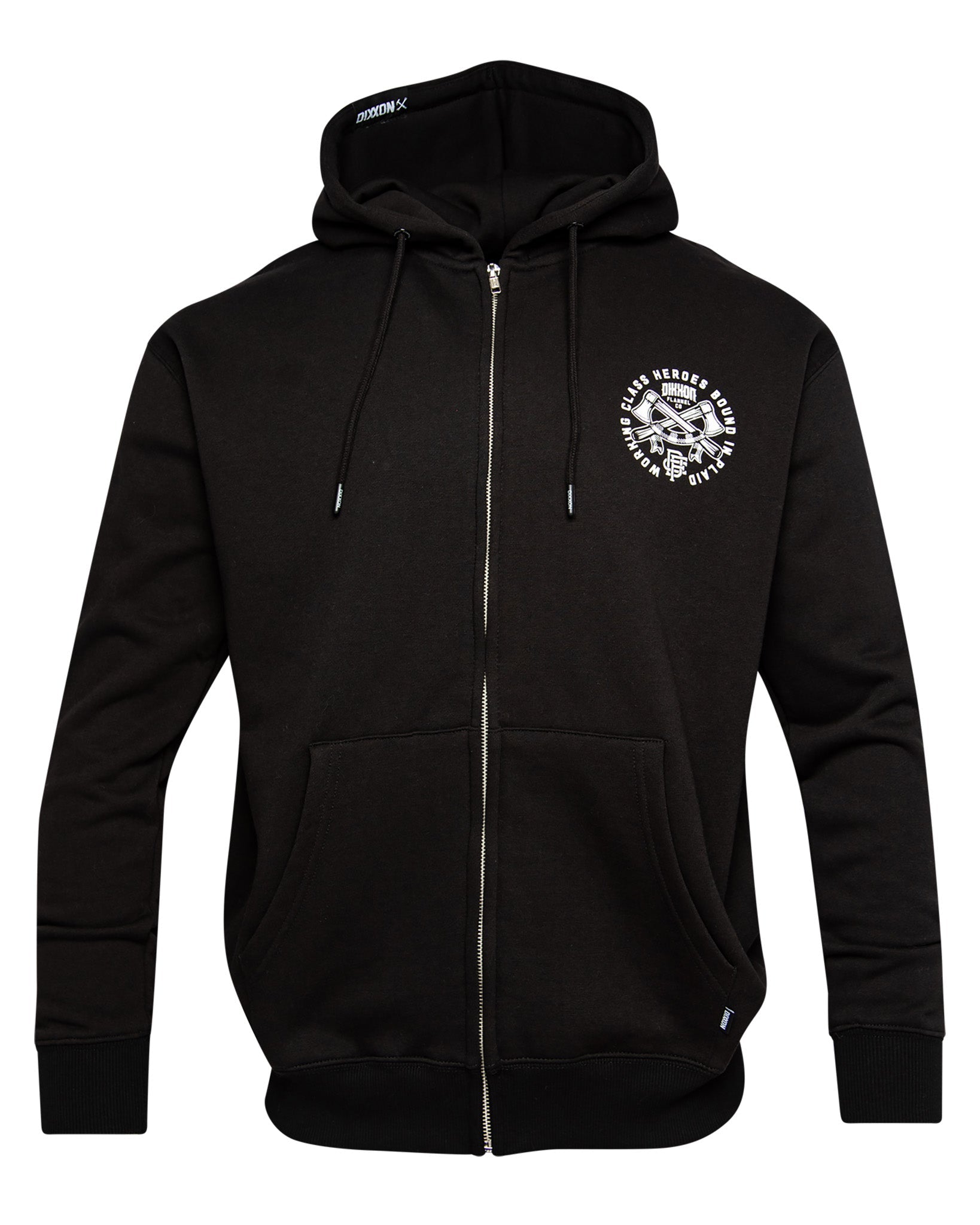 Bound In Plaid Zip Up - Black Hoodie | Dixxon Flannel Co.