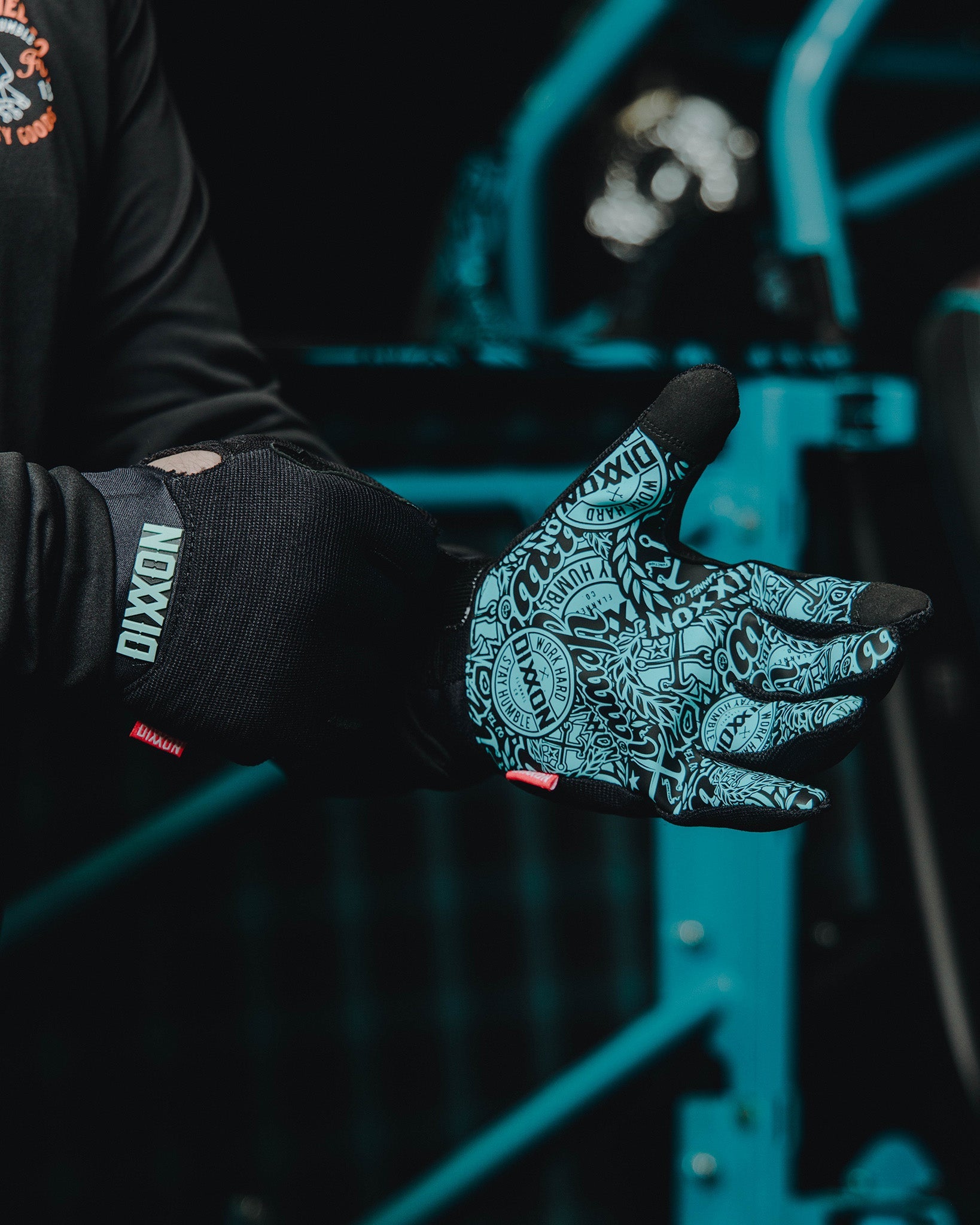BRAAP Moto Gloves - Aqua Yeww! - Dixxon Flannel Co.