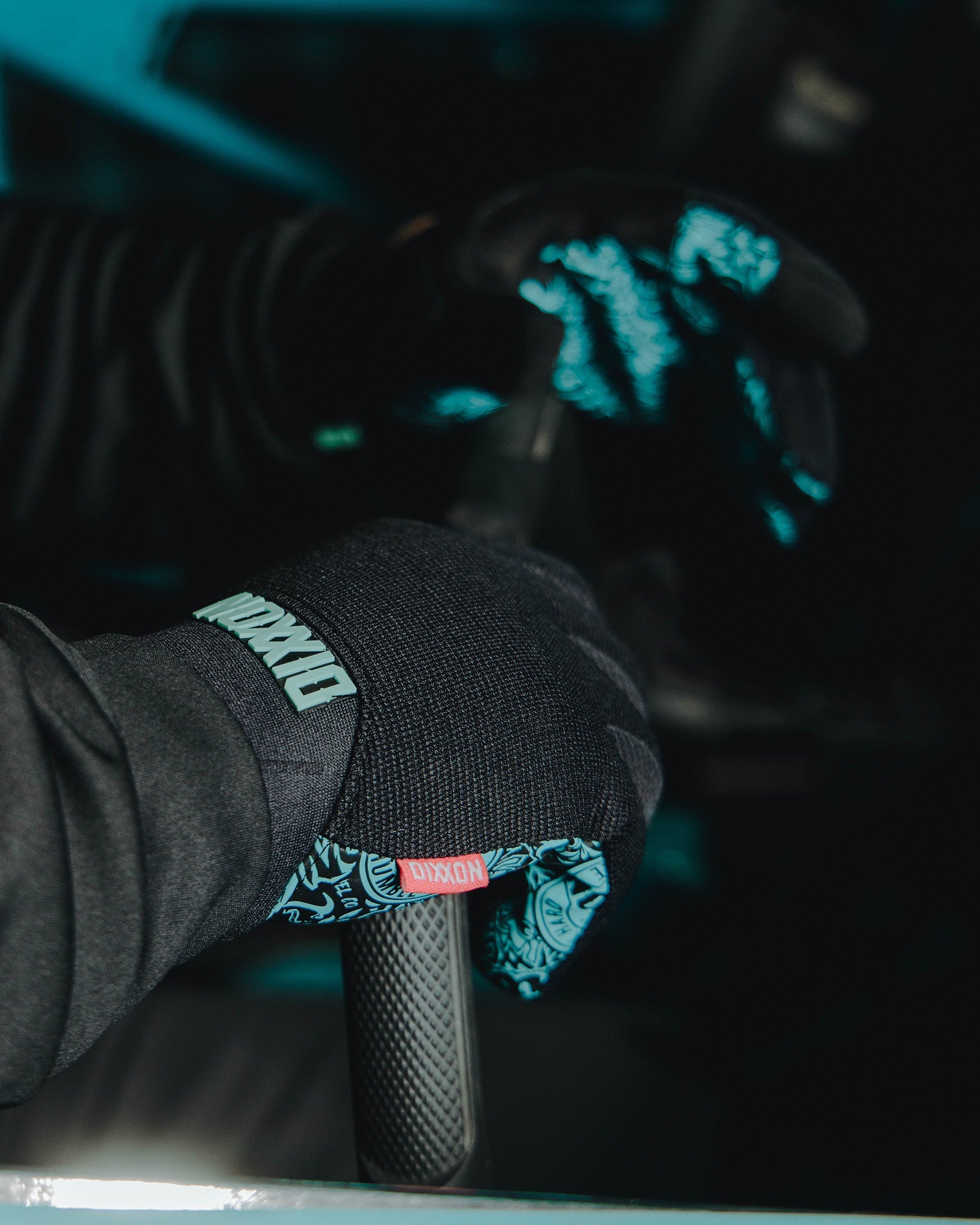 BRAAP Moto Gloves - Aqua Yeww! - Dixxon Flannel Co.