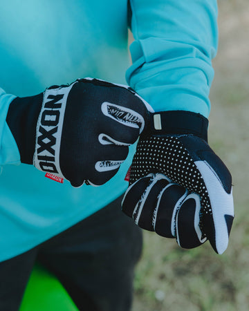 BRAAP Moto Gloves - Black & White | Dixxon Flannel Co.