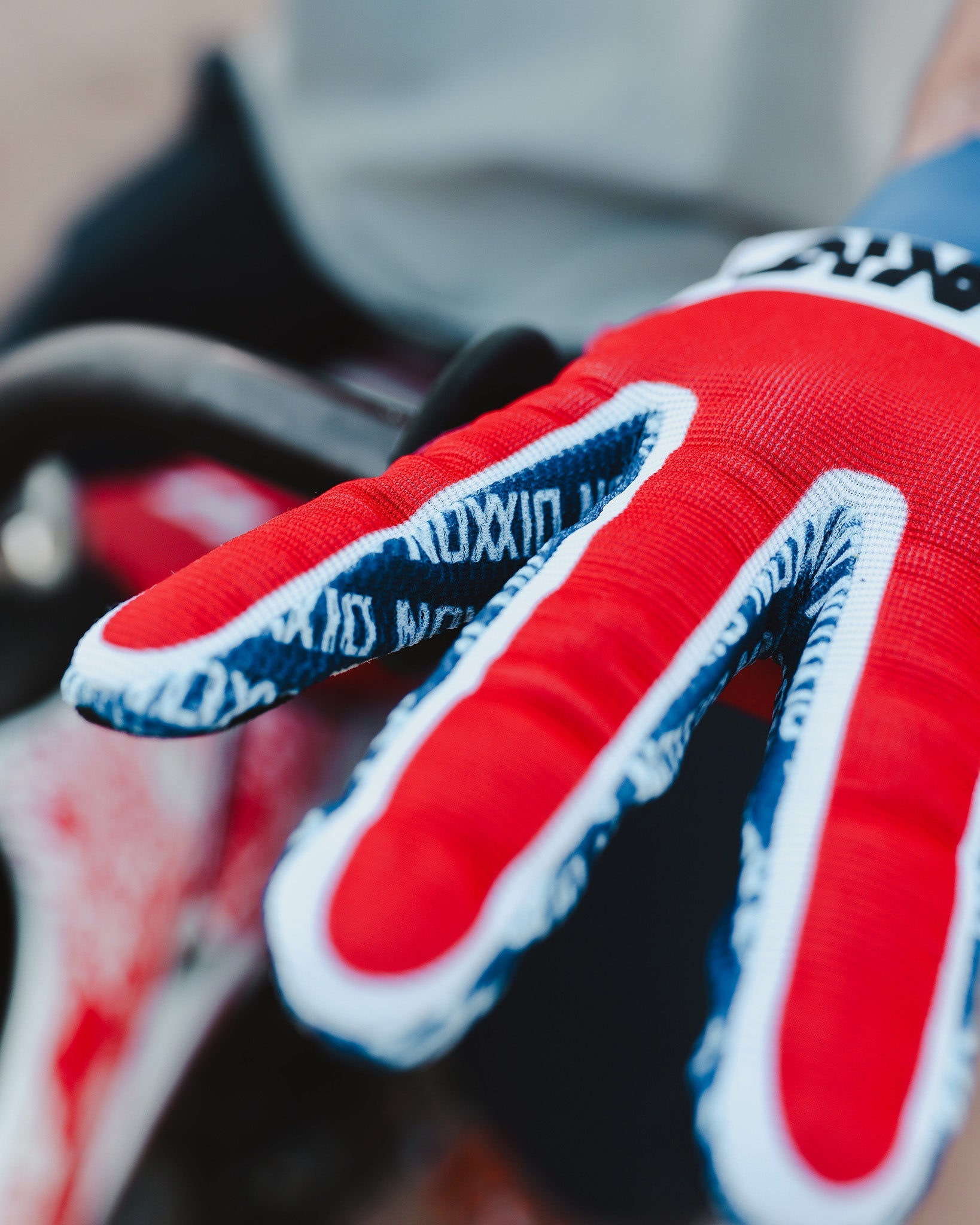 BRAAP Moto Gloves - Red, White, & Blue - Dixxon Flannel Co.