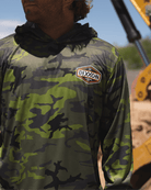 Branded UV Pullover Hoodie - OD Green & Camo - Dixxon Flannel Co.
