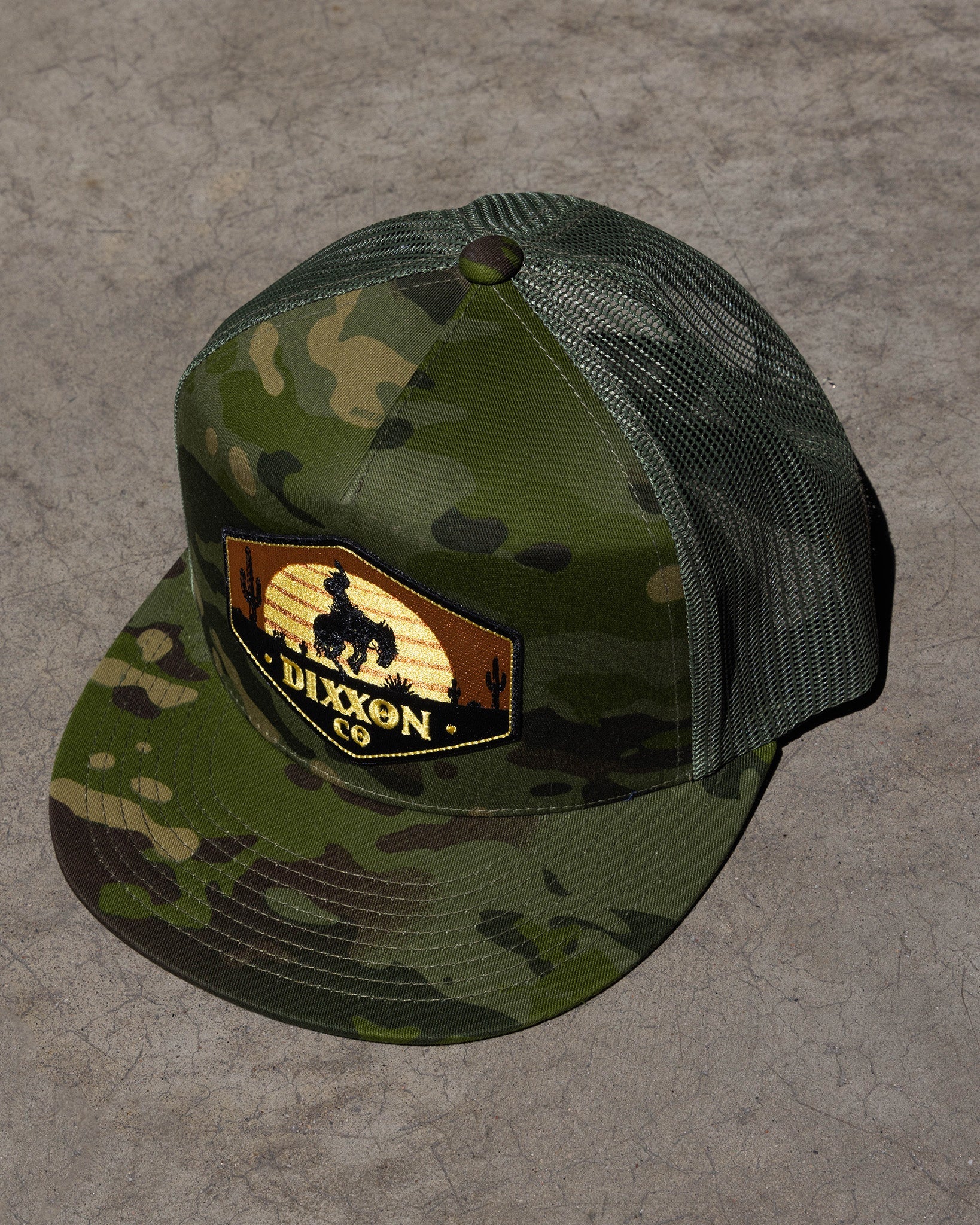 Bronco Flat Bill Trucker Snapback - Dixxon Flannel Co.