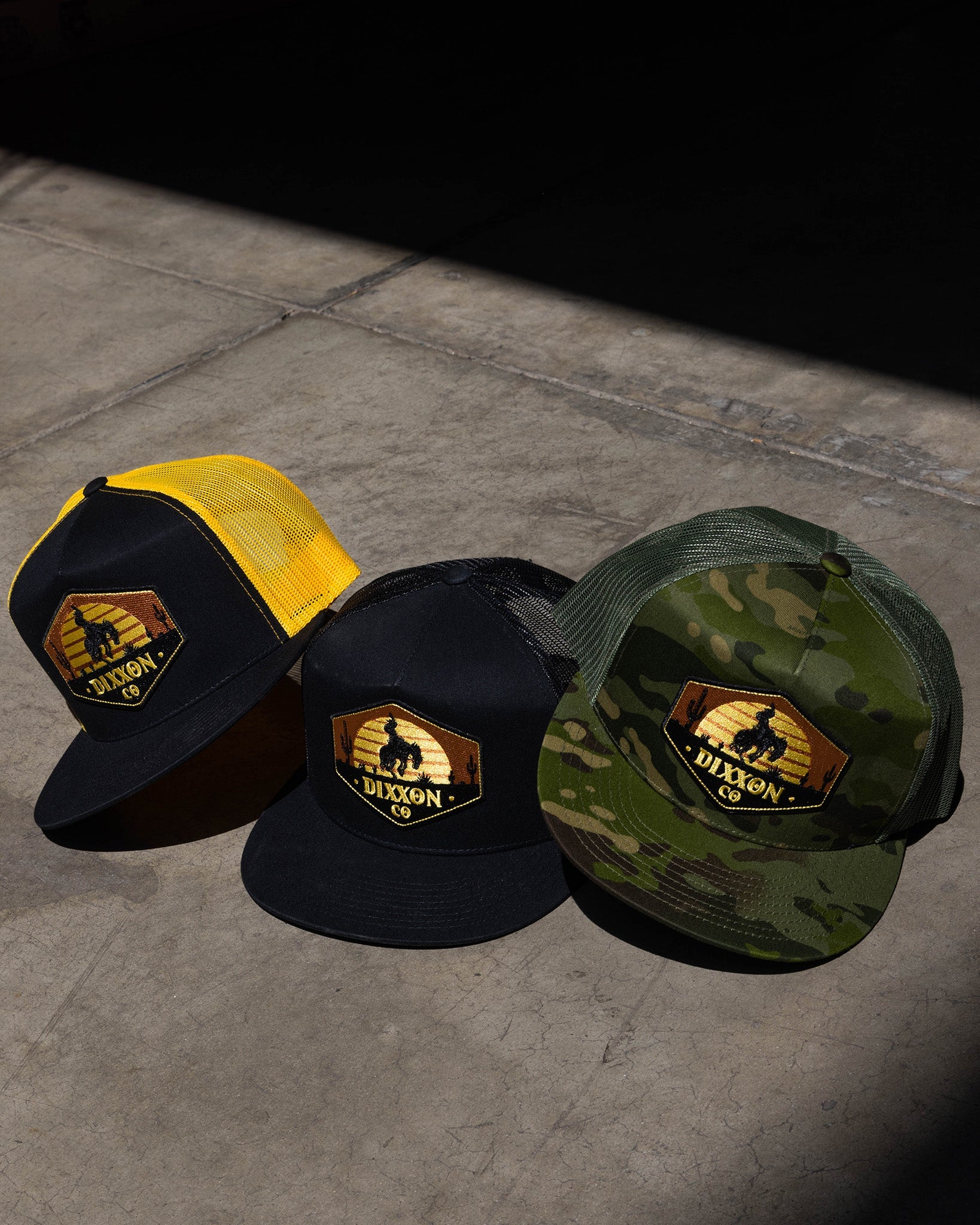 Bronco Flat Bill Trucker Snapback - Dixxon Flannel Co.