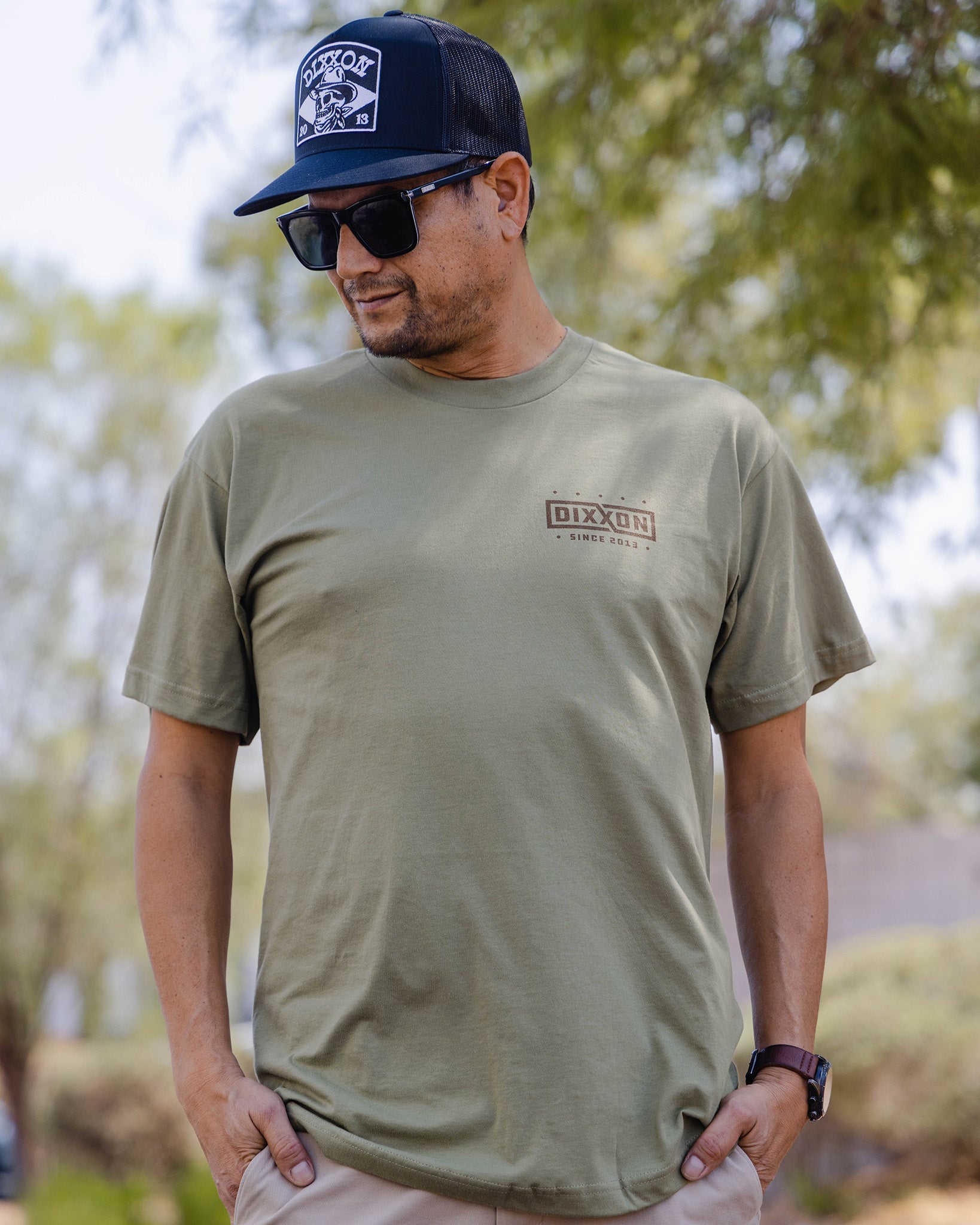 Brown Classics T-Shirt - O.D. Green - Dixxon Flannel Co.