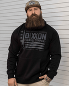 Charcoal Us Against The World Pullover Hoodie - Black - Dixxon Flannel Co.