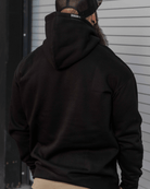 Charcoal Us Against The World Pullover Hoodie - Black - Dixxon Flannel Co.