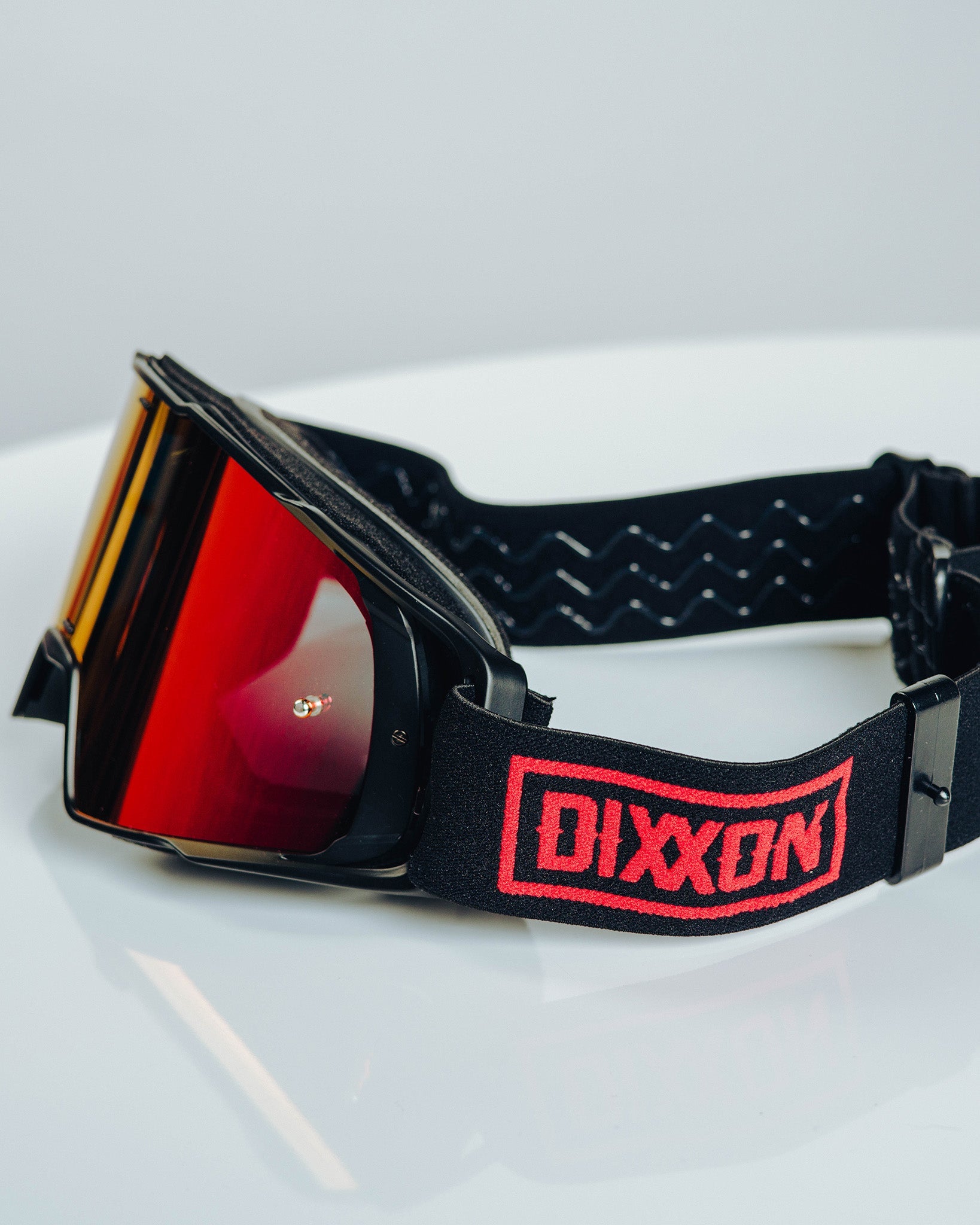 moto x goggles Dixxon Contender MX Goggles: Black & Red REVO Lens