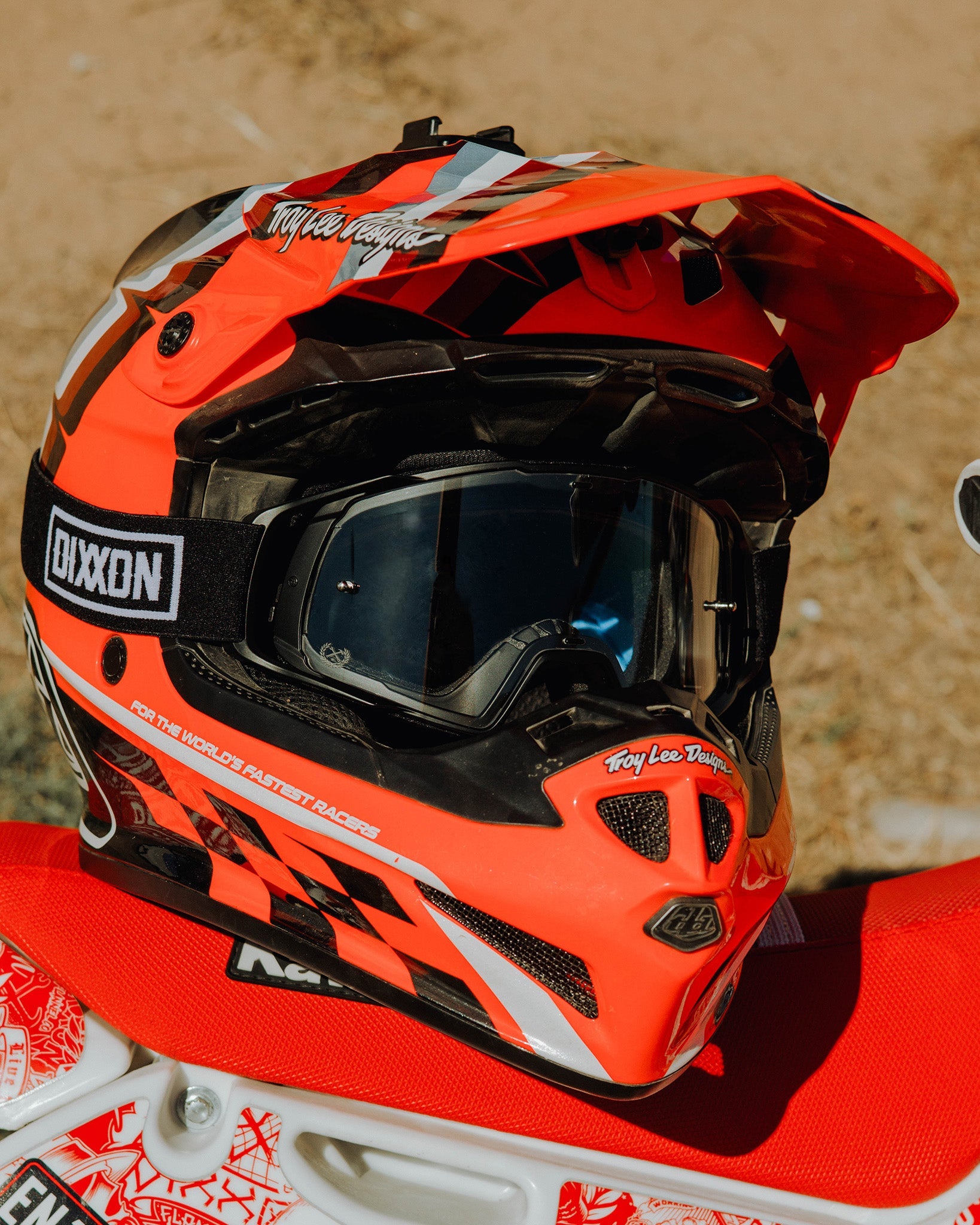 Contender MX Goggle - Black & White / Clear Lens - Dixxon Flannel Co.
