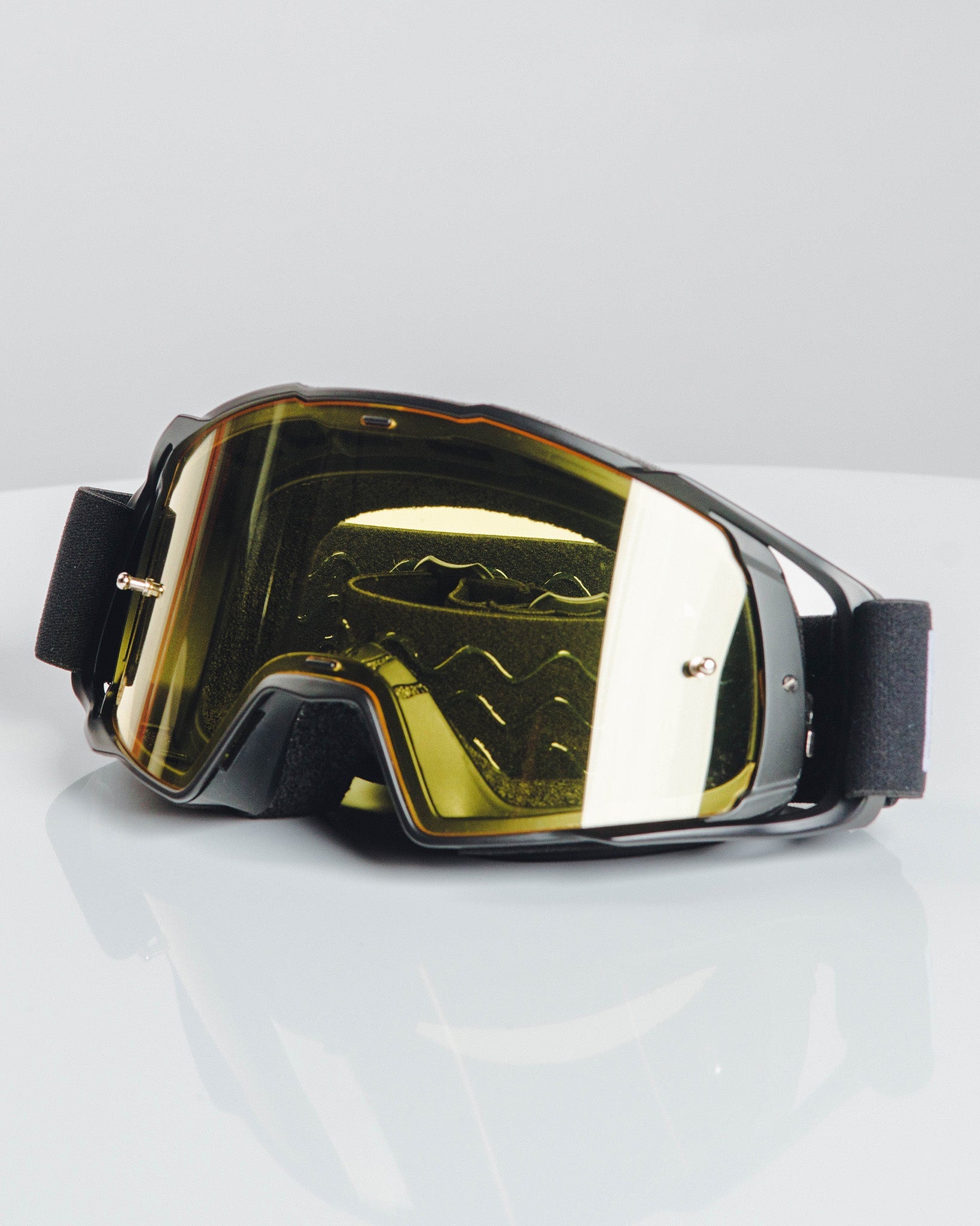 Contender MX Goggles: Sand/Black/White & Yellow Lens