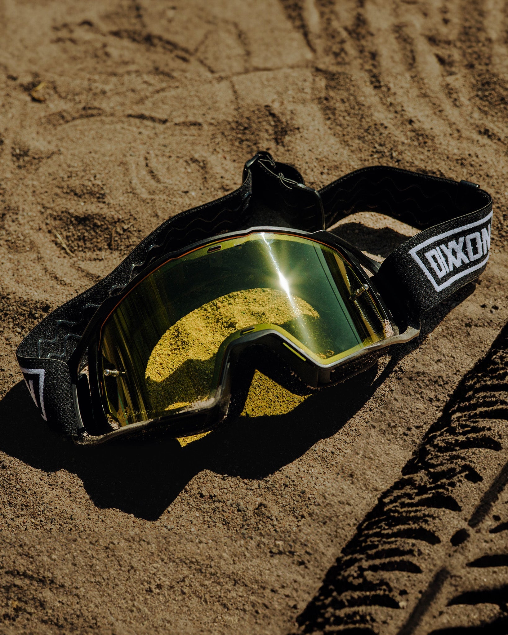 yellow lens goggles Contender MX Goggles: Sand/Black/White & Yellow Lens
