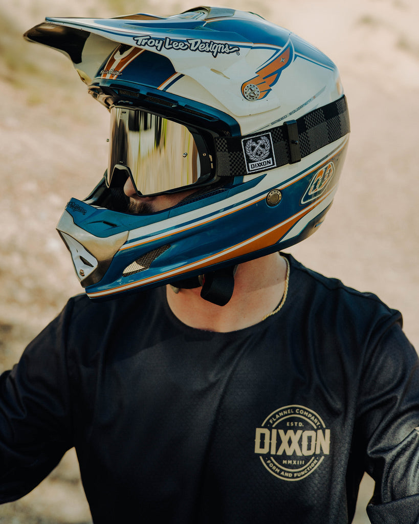 Contender PRO MX Goggles - Gray Plaid / Silver Mirror Lens - Dixxon Flannel Co.