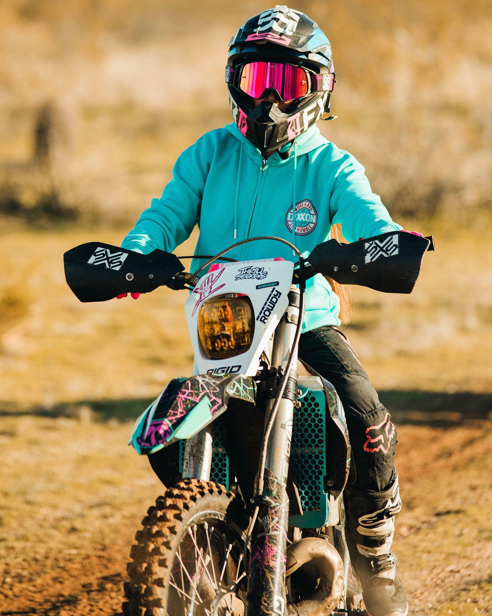 pink motocross goggles Dixxon Contender PRO MX Goggles: Pink Plaid & Pink Lens