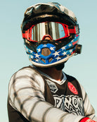 Contender PRO MX Goggles - Red Plaid / Silver Mirror Lens - Dixxon Flannel Co.