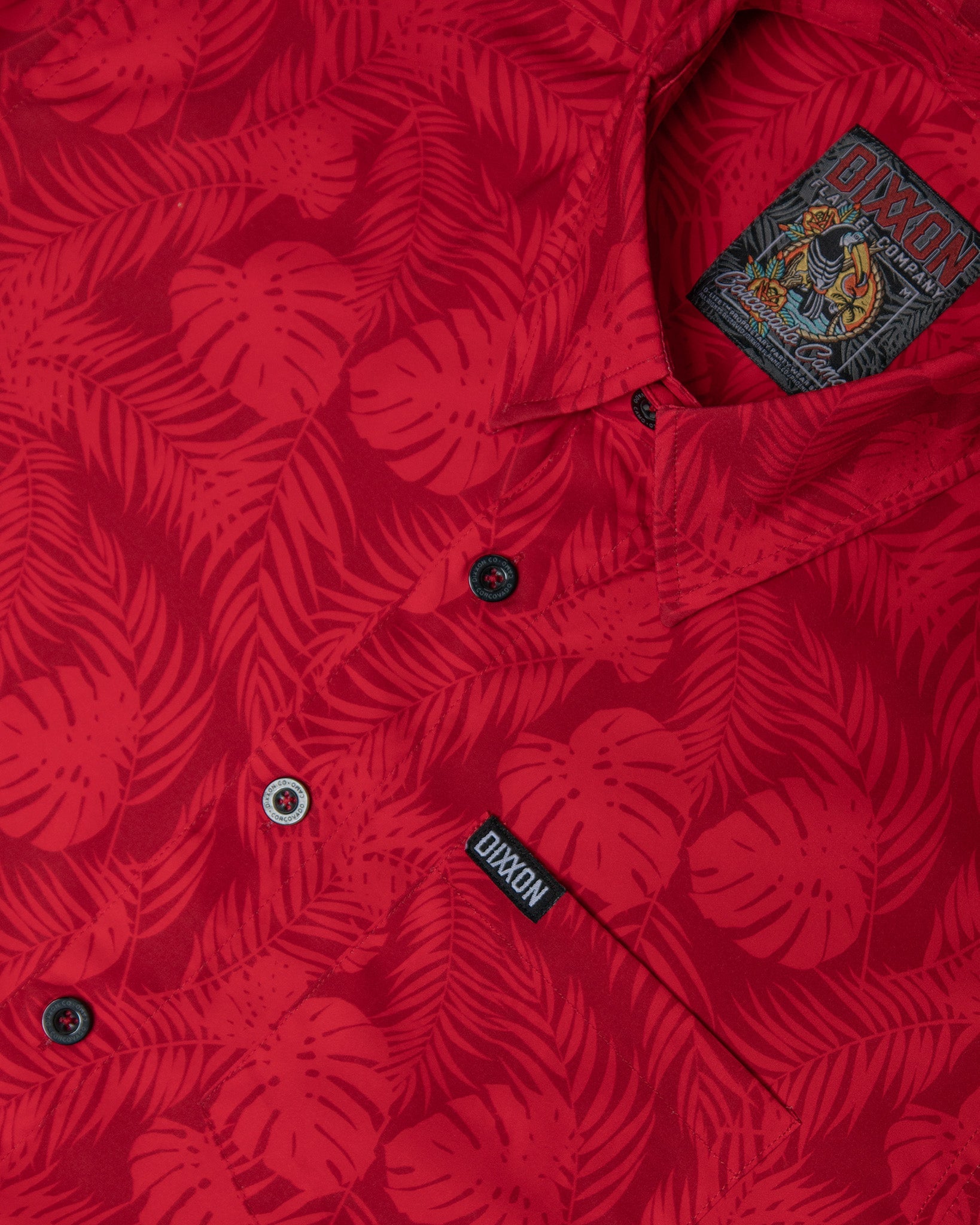 Corcovado Camo Party Shirt - Red - Dixxon Flannel Co.
