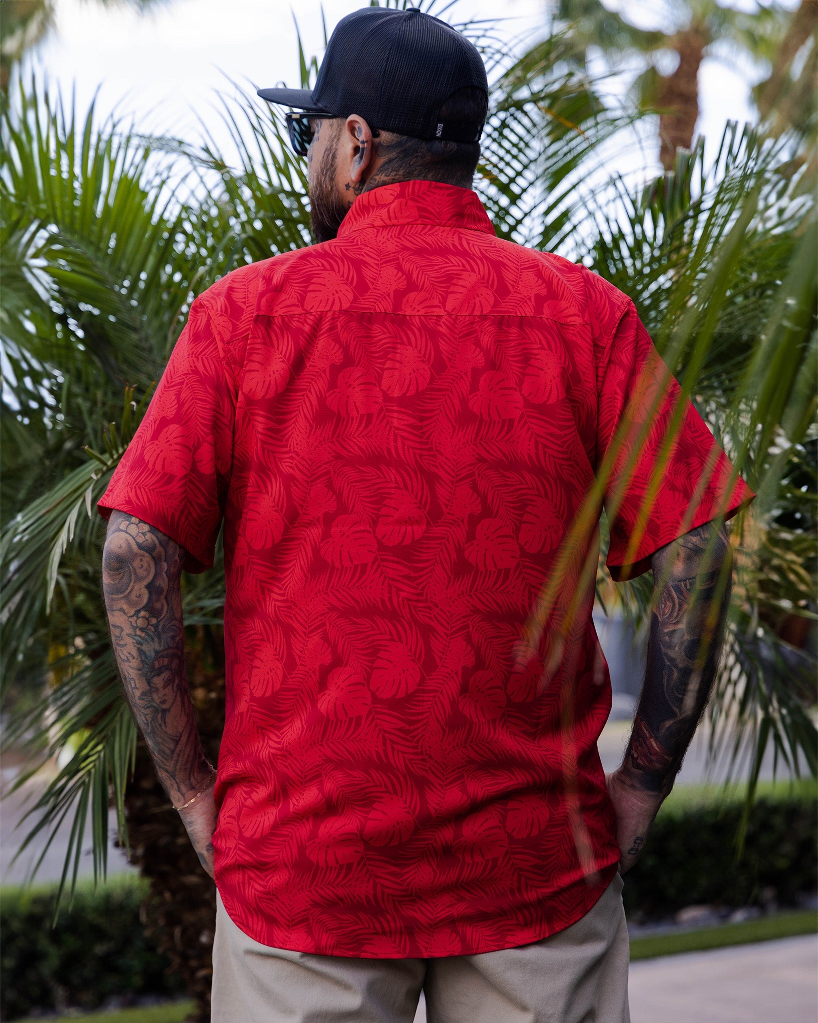 Corcovado Camo Party Shirt - Red - Dixxon Flannel Co.