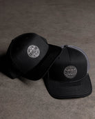 Corpo Curved Bill Trucker Snapback - Black & Gray - Dixxon Flannel Co.