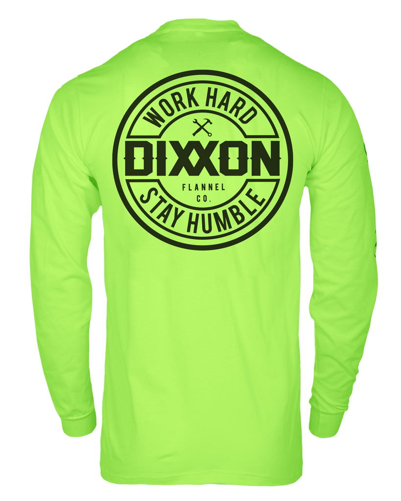 Corpo Hi Vis Long Sleeve T-Shirt - Safety Green - Dixxon Flannel Co.