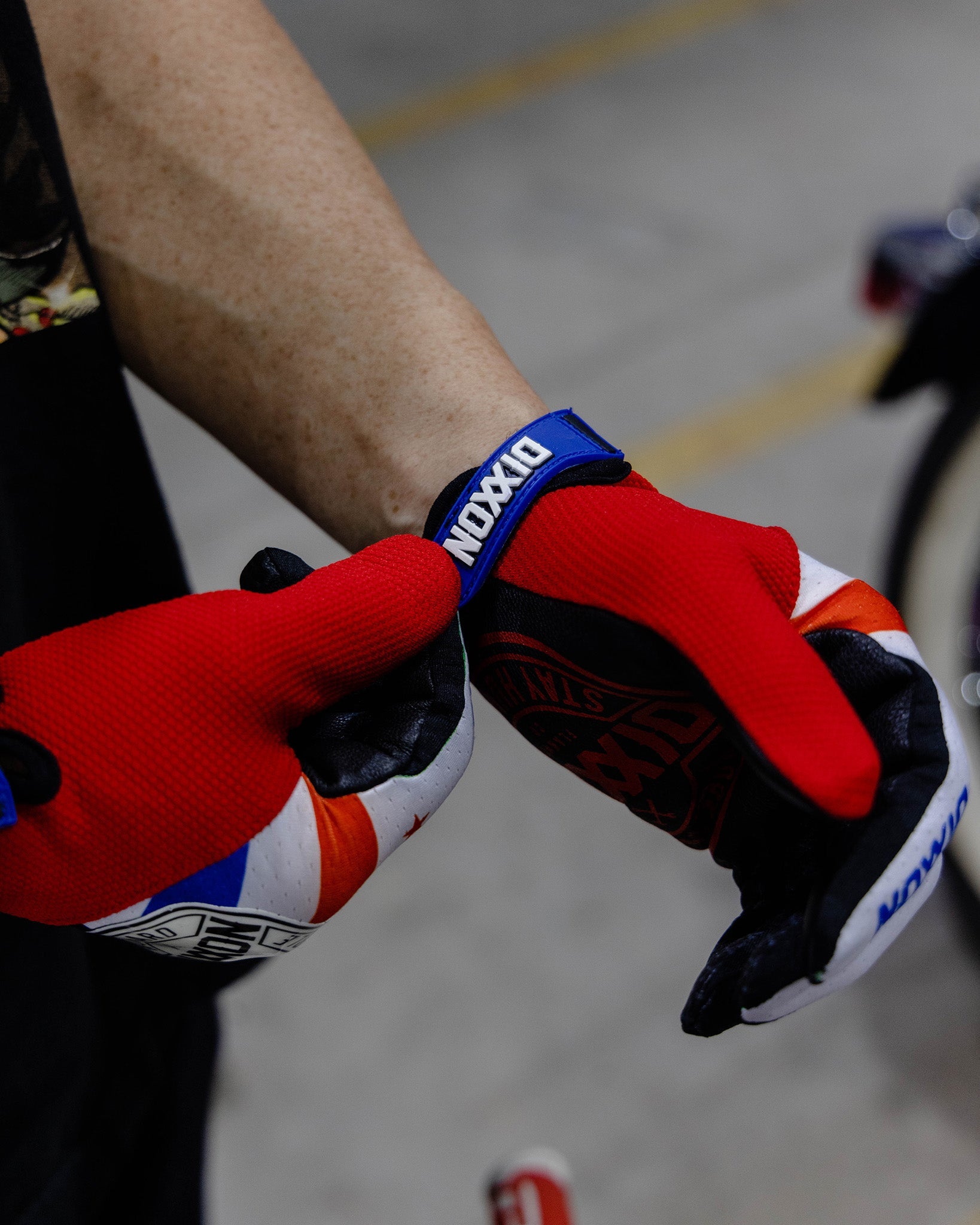Corpo Moto Gloves - Red, White, & Blue - Dixxon Flannel Co.