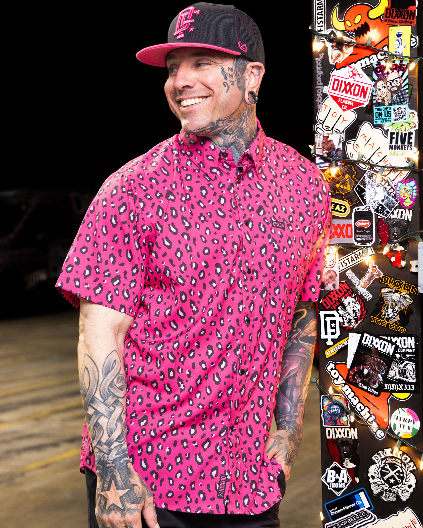 Cougar Hunter Party Shirt - Pink - Dixxon Flannel Co.